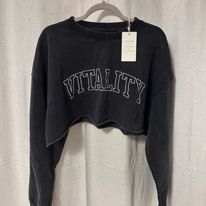 Cropped Vitality Crewneck Sweatshirt